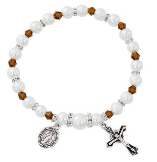 Topaz Stretch Rosary Bracelet