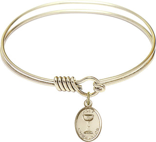 Bangle Bracelet with a Holy Communion charm.