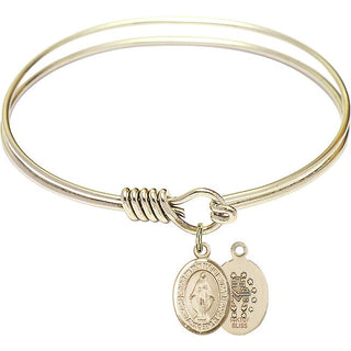 Miraculous Medal Bangle Bracelet