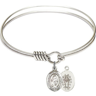 Miraculous Medal Bangle Bracelet