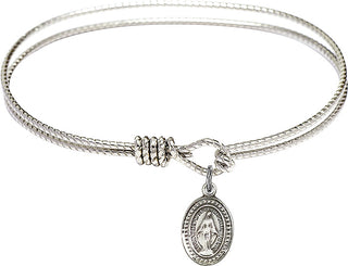 Miraculous Medal Bangle Bracelet
