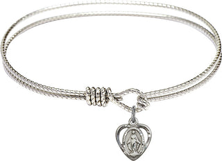 Miraculous Medal Bangle Bracelet