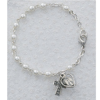 3MM 6 1/2" Pearl Bracelet