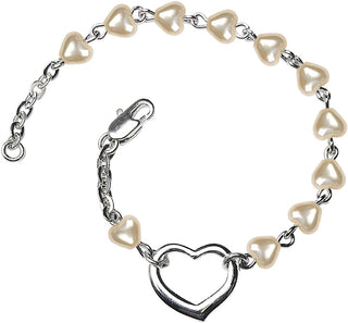 4mm Bracelet with Faux-Pearl beads