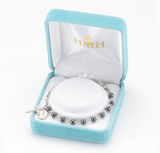 Clear Crystal Round Faceted Finest Austrian Crystal Sterling Bracelet