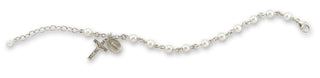 Garnet Round Faceted Finest Austrian Crystal Sterling Bracelet