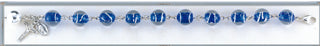 Light Amethyst Finest Austrian Crystal Faceted Cube Sterling Bracelet