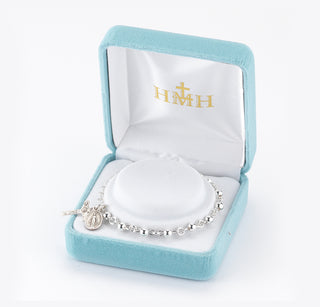 High Polished Round Sterling Silver Bracelet