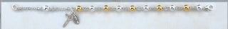 Lavender Imitation Finest Austrian Crystal Pearl Rosary Bracelet