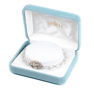 Beige Finest Austrian Crystal Faux Pearl Rosary Bracelet