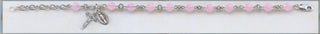 Light Sapphire Crystal Rosary Bracelet