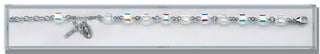 Austrian Crystal Faceted Cube Sterling Bracelet
