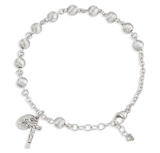 6Mm Sterling Silver Swirl Bracelet