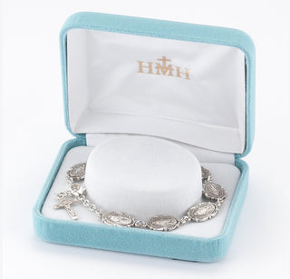 Sterling Silver Miraculous Medal Bracelet