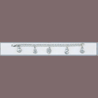 Aurora Finest Austrian Crystal Flat Oval Bracelet