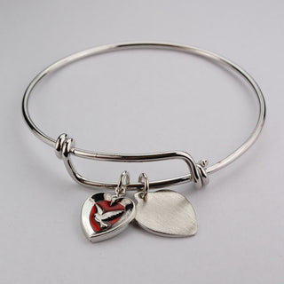 Youth Red Heart   Holy Spirit Engravable Bracelet