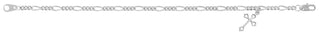  Silver Tone Figaro Cross Bracelet Deluxe