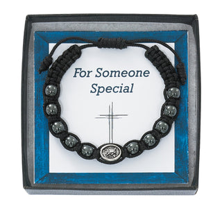 Hematite St. Michael Corded