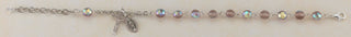 Metallic Sapphire Tin Cut Crystal Bracelet