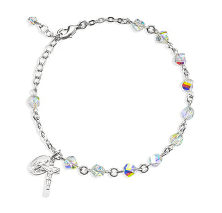 Aurora Helix Finest Austrian Crystal Sterling Bracelet