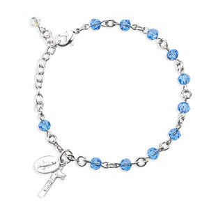 5Mm Sapphire Rosary Bracelet