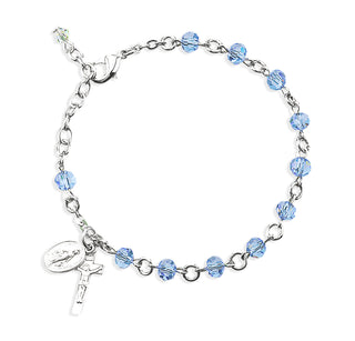 5Mm Violet Rosary Bracelet
