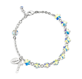 Austrian Crystal Flower Shaped Bracelet