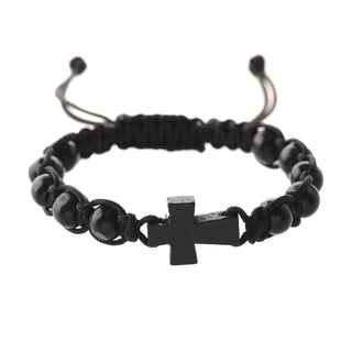 Dark Brown Cross Bracelet