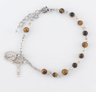Tiger Eye Rosary Bracelet