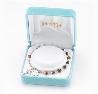 Tiger Eye Rosary Bracelet