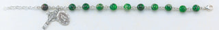 Aqua Finest Austrian Crystal Faceted Cube Bracelet