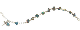 Light Amethyst Finest Austrian Crystal Faceted Cube Bracelet