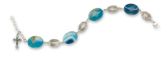 Rose Quartz Crystal Finest Austrian Crystal Faceted Cube Bracelet