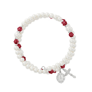 Zircon Pearl Wrap Bracelet BrZr