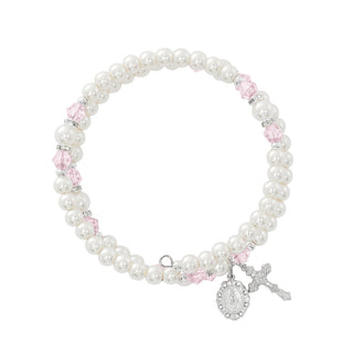 Zircon Pearl Wrap Bracelet BrZr