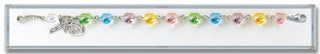 6mm Crystal Helix Rosary Bracelet