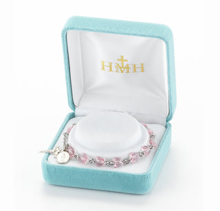Light Rose Finest Austrian Crystal Butterfly Bracelet