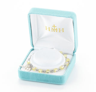 4mm Aqua Finest Austrian Crystal Bracelet