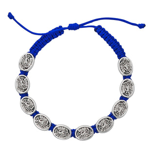 St. Michael Blue Black Corded