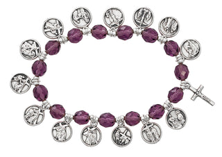6MM Purple Station Cross Rosary