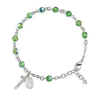 Erinite Round Faceted Finest Austrian Crystal Bracelet