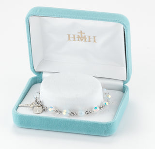 Opal Round Faceted Finest Austrian Crystal Bracelet