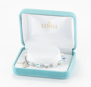 Austrian Crystal Faceted Cube Bracelet