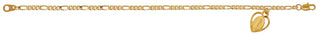 Gold Tone Figaro Mirac Adult Br