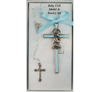 Boys Cross Rosary Set