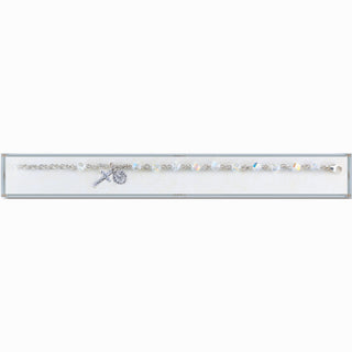 4mm Jonquil Finest Austrian Crystal Cube Rosary Bracelet