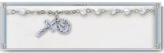 6mm Jonquil Swarovksi Crystal Rosary Bracelet