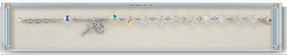 6mm Aqua Finest Austrian Crystal Cube Rosary Bracelet