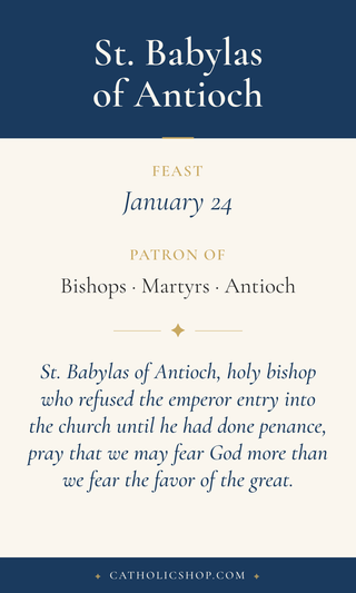 St. Babylas of Antioch Holy Cards