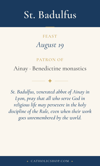 St. Badulfus Holy Cards